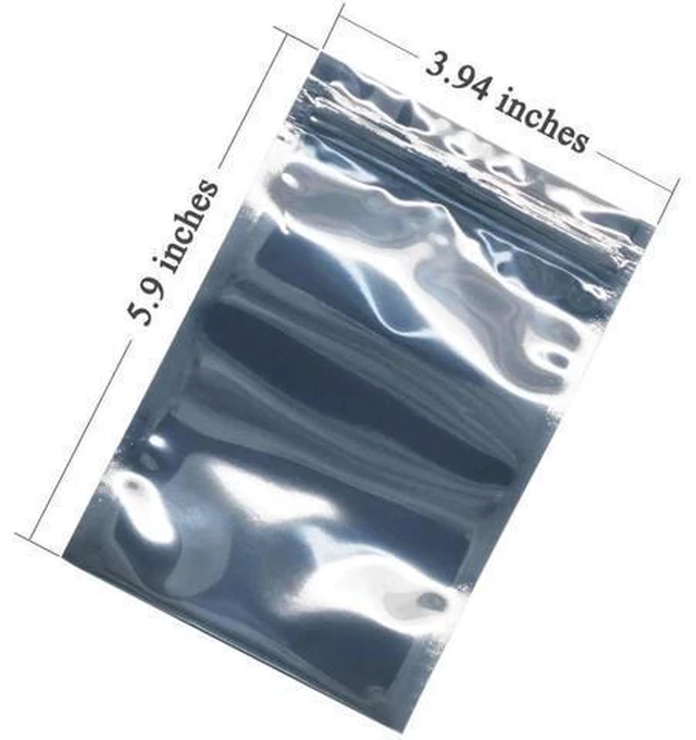 Alt view image 2 of 7 - 100 Pcs Antistatic Bag (10x15cm/ 4 X 6 inches) Resealable for 2.5 Inch SSD HDD and Electronic Device Anti Static Bag New