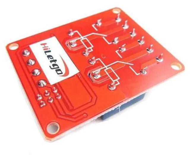 Alt view image 2 of 7 - 2pcs DC 24V 2 Channel Relay Module with Isolated Optocoupler High and Low Level H/L Level Trigger Module Triggered by DC 24V