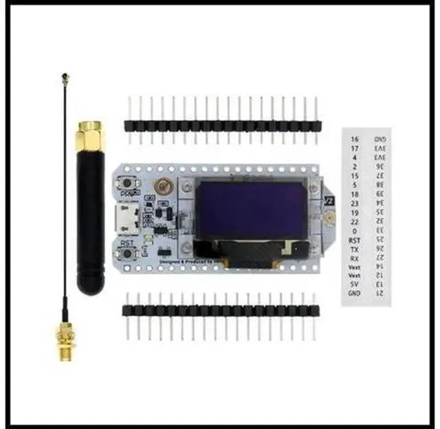 Main image of SX1276 SX1278 868MHz/915MHz 0.96 Inch Blue OLED Display WIFI Kit 32 Board
