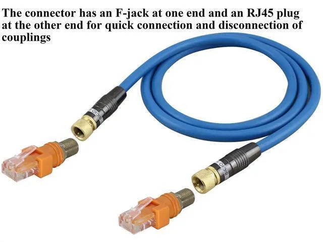 Alt view image 5 of 7 - F Internal Thread to RJ45 External Thread coaxial to Ethernet Adapter,Suitable for Most line Testers,line Finders, and Other Testing Equipment(4-Pack/F to RJ45)