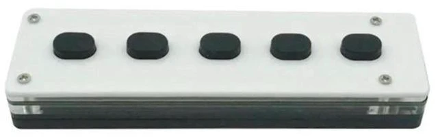 Main image of Silent Silicone Custom Programming ro Keyboard 5-Keys ropad Copy Paste USB Keypad