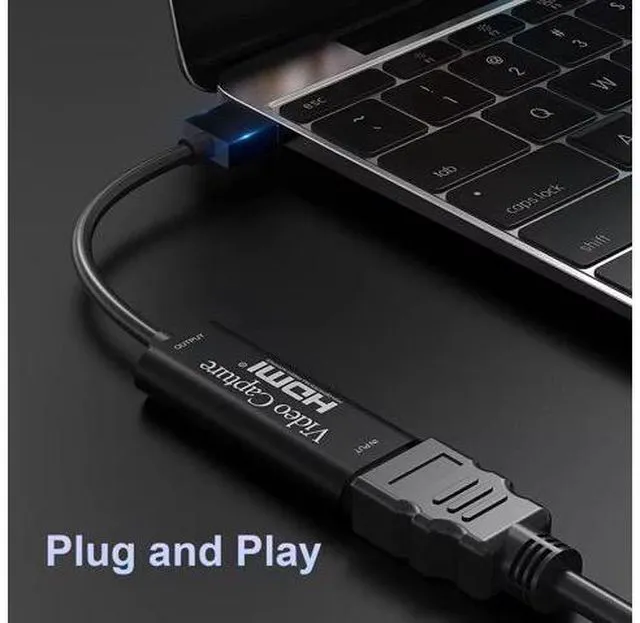 Alt view image 2 of 7 - Video Capture Card, Video Recording Card Wonderful 4K HDMI to 1080P USB C for Gaming Streaming TV Recorder, for Windows Mac OS System with USB C Adapter to Adjust PS4, Switch, Xbox1