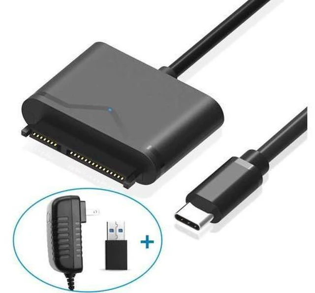 Main image of SATA to USB3.0&Type-C Hard Drive Adapter - USB3.0&Type-C to 2.53.5" HDD/SSD Hard Drive Disk Adapter - External Converter for SSD/HDD Data Transfer (FXHU.00111FX01002)