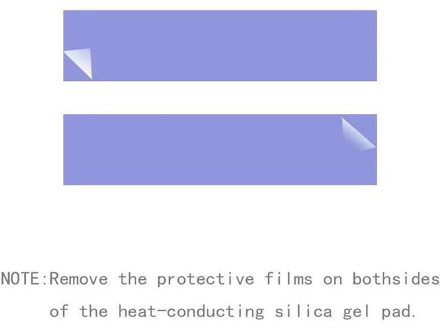 Alt view image 3 of 6 - Laptop NVMe M.2 Heatsink with Nano Thermal Pads,Heat Sink Copper for 2280 M2 SSD Laptop (2pcs)