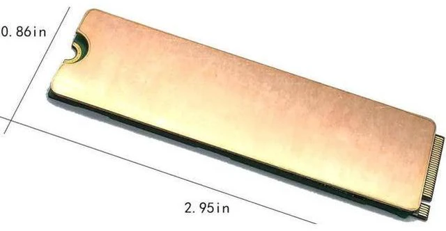 Alt view image 6 of 6 - Laptop NVMe M.2 Heatsink with Nano Thermal Pads,Heat Sink Copper for 2280 M2 SSD Laptop (2pcs)