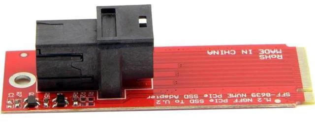 Alt view image 2 of 3 - U.2 U2 Kit SFF-8639 NVME PCIe SSD Adapter for Mainboard Intel SSD 750 p3600 p3700 M.2 SFF-8643 Mini SAS HD