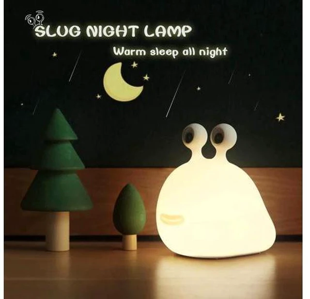 Main image of Slug Night Light, Silicone Night Light, Cute Animal Lamp for Baby with Touch