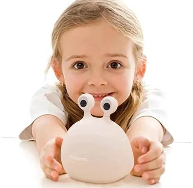 Alt view image 2 of 5 - Slug Night Light, Silicone Night Light, Cute Animal Lamp for Baby with Touch