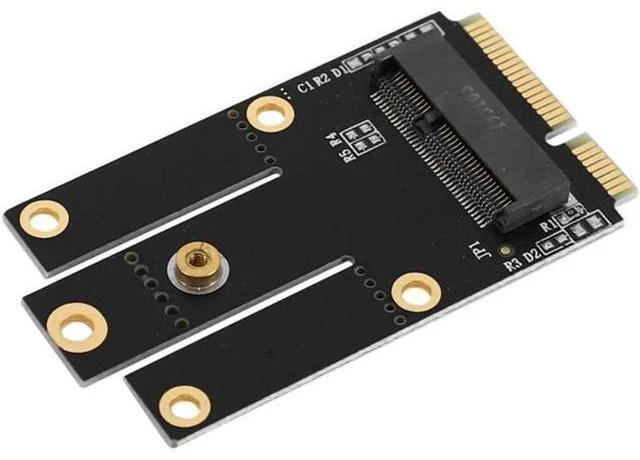 Alt view image 4 of 4 - M.2 NGFF To Mini PCI-E (PCIe+USB) Adapter for M.2 Wifi Bluetooth Wireless Wlan Card AX200 9260 8265 8260 for Laptop