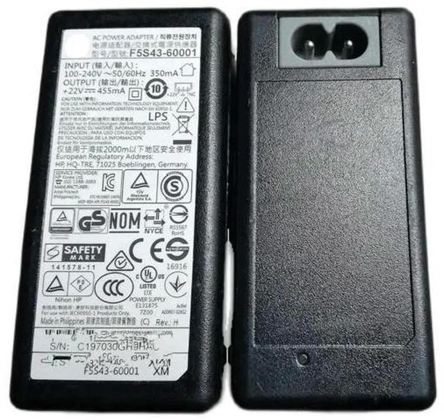 Main image of F5S43-60001 Power Supply +22V 455mA for 1110 1112 1115 3830 3832 3833 2130 2600 3630 3635 3700 3830 3755