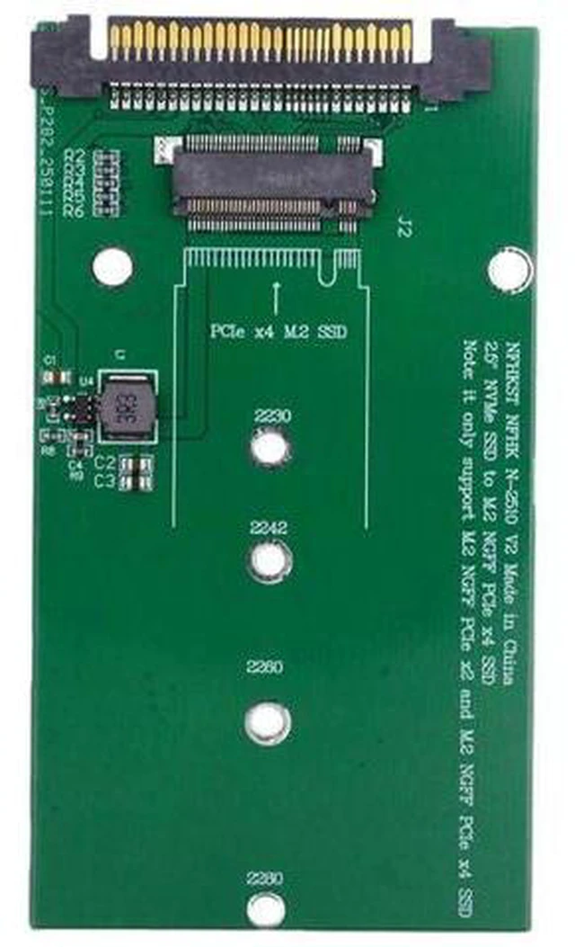 Main image of SFF-8639 NVME U.2 to NGFF M.2 M-Key PCIe SSD Adapter for Mainboard Replace SSD 750 p3600 p3700