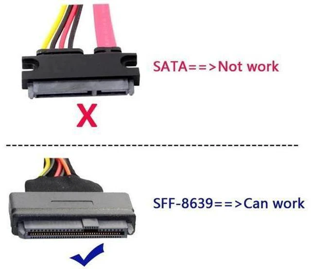 Alt view image 4 of 7 - SFF-8639 NVME U.2 to NGFF M.2 M-Key PCIe SSD Adapter for Mainboard Replace SSD 750 p3600 p3700