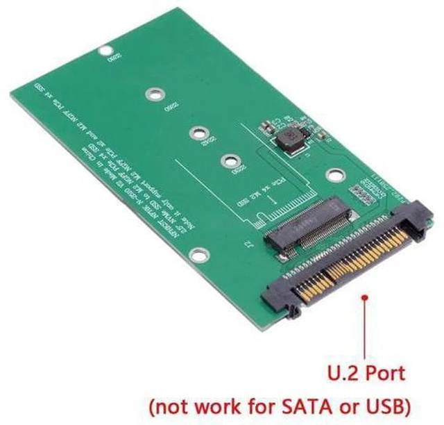 Alt view image 7 of 7 - SFF-8639 NVME U.2 to NGFF M.2 M-Key PCIe SSD Adapter for Mainboard Replace SSD 750 p3600 p3700