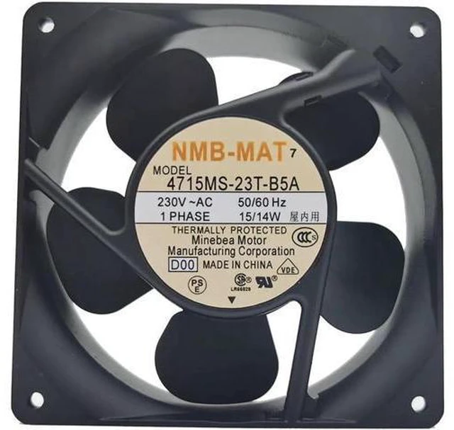 Main image of NMB-MAT Minebea 4715MS-23T-B5A D00 12038 230V 12CM cooling fan