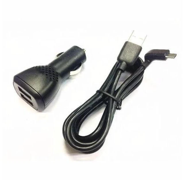Main image of 3A DUAL USB Car Micro USB Cable For GO 40 50 51 60 61 500 600 5000 5100 6000 6100 VIA 1405 1435 1505 1605