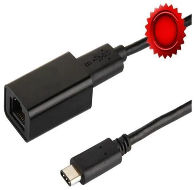 Main image of 1PC USB 3.1 Type C Reversible (USB-C) to RJ45 100/1000Mbps Gigabit Ethernet LAN Network Adapter fit for USB3.0 con tor