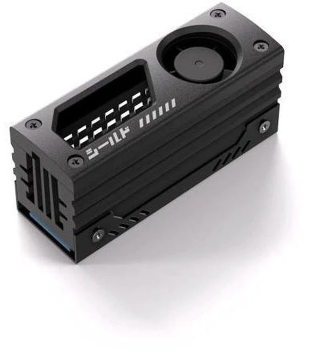 Main image of Shield M.2 SSD Heatsink with Build-in 20mm PWM Fan, Premium Aluminum Design, High-Performance SSD Cooler for M.2 2280-Black-1 Pack