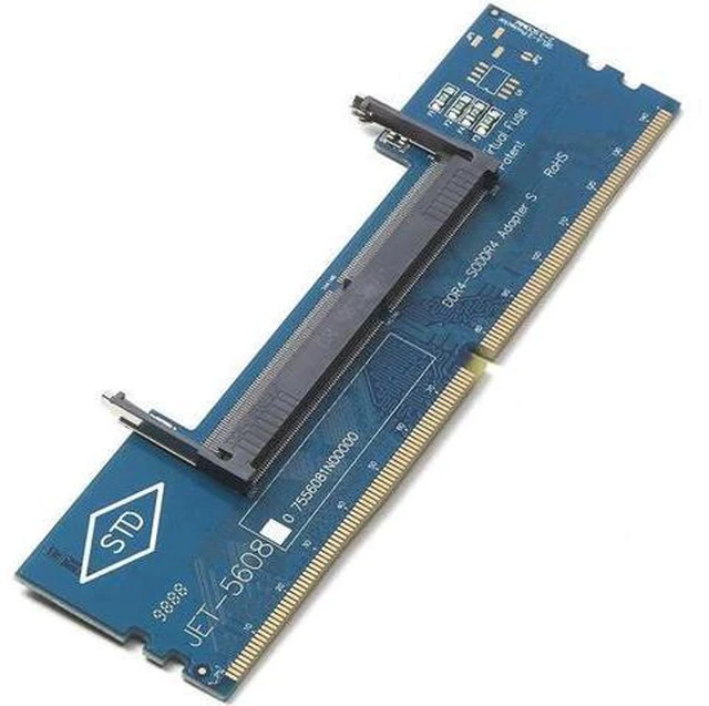 Alt view image 4 of 6 - Computer Components DDR4 Laptop SO-DIMM to Desktop DIMM Memory RAM Connector Adapter Desktop PC Memory Cards Transfer Adaptor