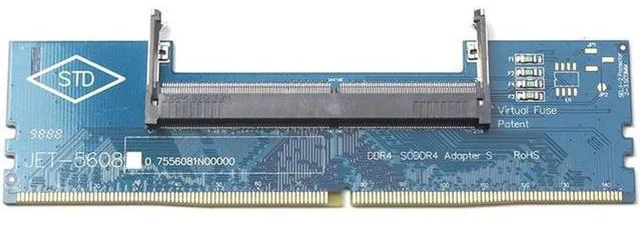 Alt view image 5 of 6 - Computer Components DDR4 Laptop SO-DIMM to Desktop DIMM Memory RAM Connector Adapter Desktop PC Memory Cards Transfer Adaptor