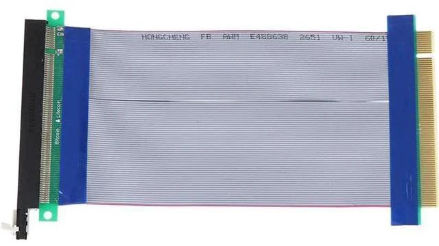 Alt view image 3 of 5 - 16x Flexible Cable Riser Card PCI Express Extension Port Adapter Graphics Video Card Extend Cord 18cm
