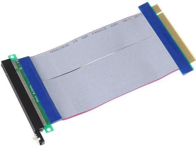 Alt view image 5 of 5 - 16x Flexible Cable Riser Card PCI Express Extension Port Adapter Graphics Video Card Extend Cord 18cm