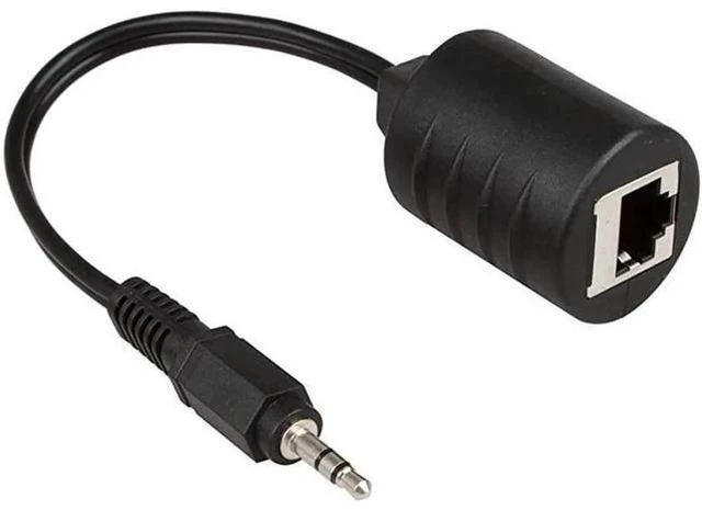 Alt view image 2 of 4 - 2Pack 35mm Stereo to RJ45 Female Extender Over Cat5Cat6 Cable 2X 35mm to RJ45 Female
