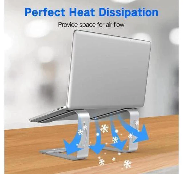 Alt view image 6 of 7 - Laptop Stand for Desk Metal Laptop Riser Holder Removable Notebook Stand Ventilated Cooling Computer Riser Compatible with 10-15.6 Laptops