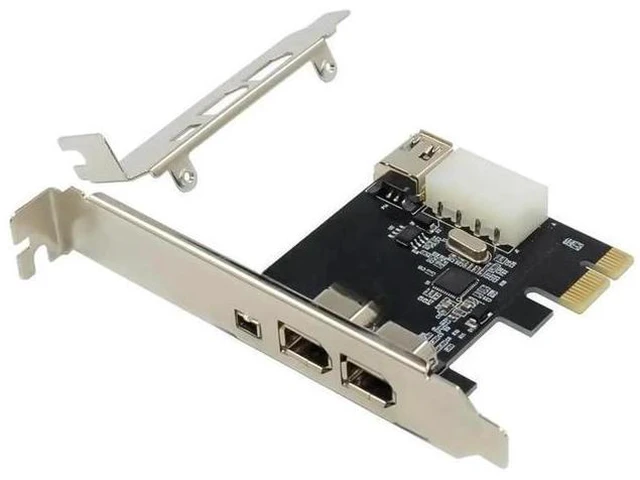 Main image of PCIe X1 4 Ports Firewire 4pin 9pin Expansion Card PCI Express 1394B 1394A VIA VT6315 Chipset Adapter PCI-E 1X to 1394 Soundcard