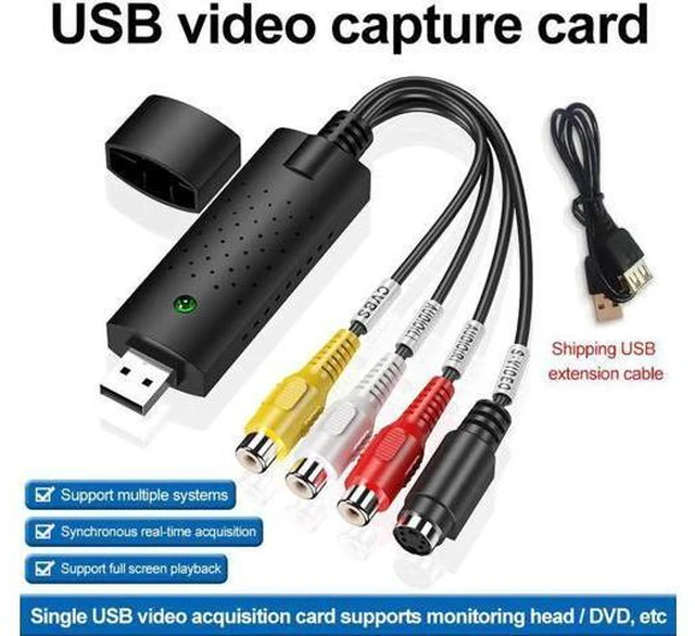 Alt view image 4 of 5 - COFIER Video Audio VHS VCR Video Capture Card USB2.0 To DVD Converter Capture Card Adapter