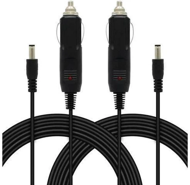 Main image of 2pack 12V-24 V DC 5.5 x 2.1mm Car Uni l Extension Power Supply Cord Car Adapter for Car Truck Bus