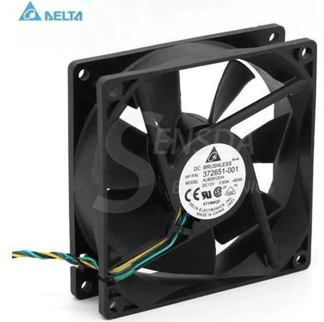 Main image of delta AUB0912VH 9cm 90mm 90*90*25MM 92*92*25MM 9225 DC 12V 0.60A 4-pin pwm computer cpu cooling fans