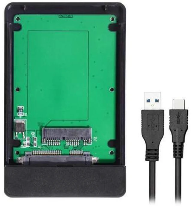 Alt view image 4 of 6 - USB 3.1 Type-C USB-C to 1.8 Inch Micro SATA 16pin 7+9 SSD for External Hard Disk Enclosure 5Gbps