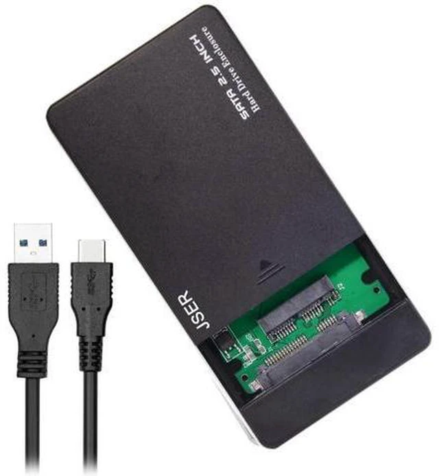 Alt view image 2 of 6 - USB 3.1 Type-C USB-C to 1.8 Inch Micro SATA 16pin 7+9 SSD for External Hard Disk Enclosure 5Gbps