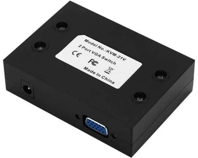 Main image of 2 Port VGA SVGA Monitor Sharing Switch Box 2-in 1-Out for LCD PC TV Monitor