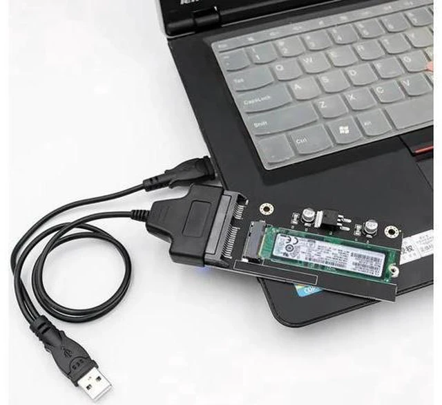 Alt view image 3 of 5 - Add On Cards For LEN OVO/USB SATA/SSD Adapter Card SATA SSD Adapter Raiser for LEN OVO Carbon x1 for LEN OVO/Thinkpad x1 Carbon