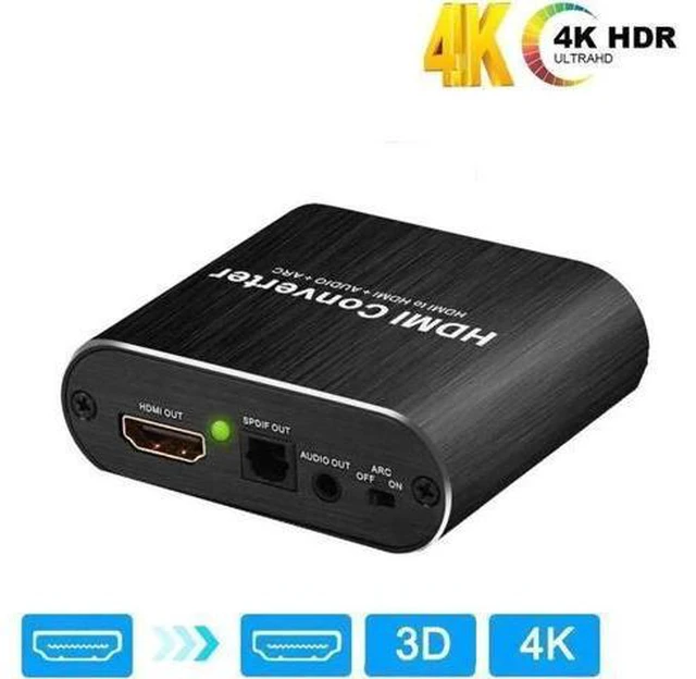 Main image of HDMI Audio Extractor Splitter, HDMI to HDMI + Optical Toslink SPDIF + 3.5mm Audio Jack HDMI Audio Support 5.1 ARC Function, OZV8