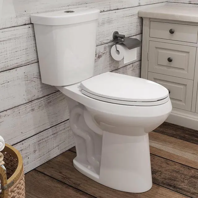 Main image of 21 Inch Extra Tall Toilet for Seniors & Tall Adults, Chair Height Two Piece Elongated Toilet, MAP 1000g Powerful Flush, Dual Flush 1.1/1.6 GPF, Soft Close Seat, 12" Rough-In