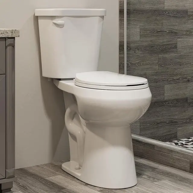 Main image of 21 Inch Extra High Round Toilet with ADA Chair Height, Two Piece Toilet with Powerful 1.28 GPF Single Flush, MAP 1000g, Toilet Bowl Suitable for Tall Person & Seniors, HR-R21S