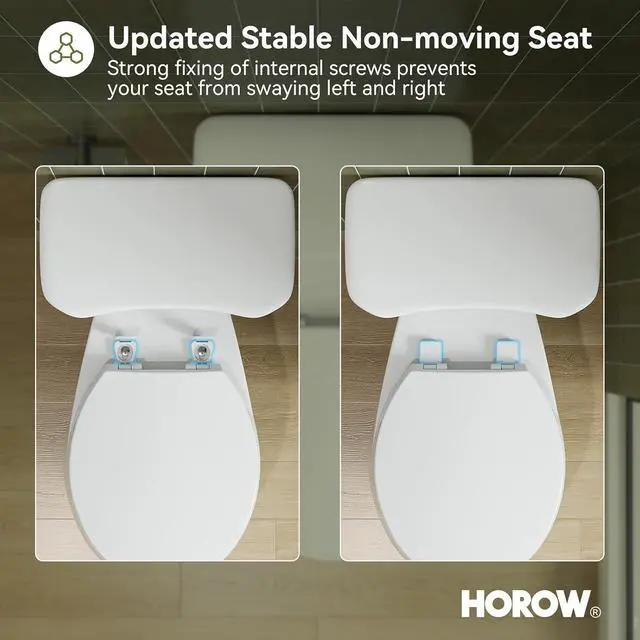 Alt view image 6 of 7 - 17 Inch Compact Tall Toilet for Seniors, Two Piece Toilet for Small Bathroom with Powerful 1.28 GPF Single Flush, MAP 1000g, ADA Chair Height, Soft-Close Seat, and Round Bowl, HR-R17S