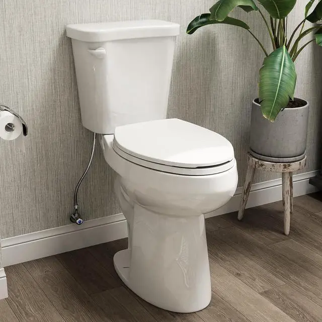 Main image of 21 Inch Extra High Elongated Toilet with ADA Chair Height, Two Piece Toilet with Powerful 1.28 GPF Single Flush, MAP 1000g, Toilet Bowl Suitable for Tall Person & Seniors, HR-E21S
