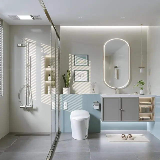 Alt view image 6 of 6 - Smart Toilet with Heated Bidet, Modern Bidet Toilet With Instant Warm Water, Pre-Wet, Tankless Toilet with Dual Flush System 1/1.27 GPF, White Bidet Toilet (HR-T16SD)