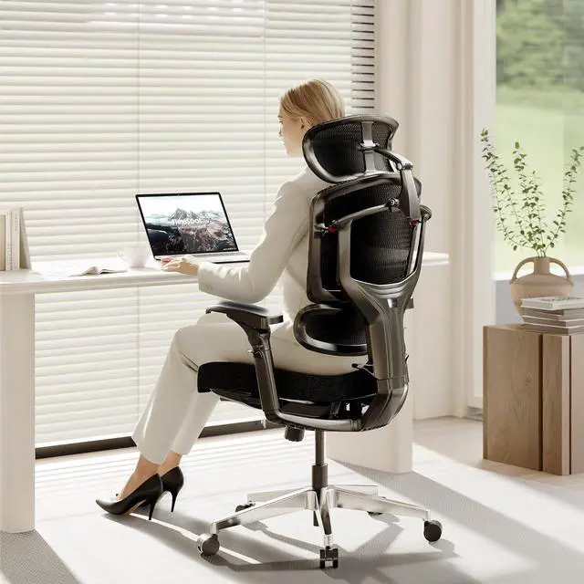 Main image of ErgoX-PRO Ergonomic Office Chair with Footrest Black Cloudtech Cushion, 5D Lumbar, 7D Armrests, 4D Headrest, 551LBS Capacity Office, Gaming, Home