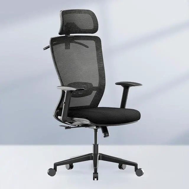 Main image of OC3 Cloud Ergonomic Office Chair High Back Mesh Swivel Computer Chair Executive Office Desk Chairs with Adjustable Lumbar Support/2D Headrest/Lockable Backrest, Foam Seat Cushion, Black