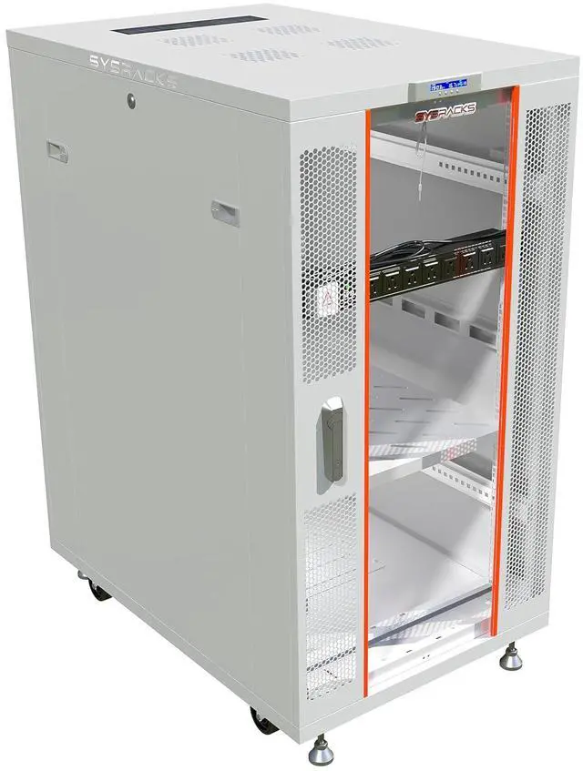 Main image of 18U Home Server Rack Cabinet 19" Floor Standing Network Rack, 35" Deep Homelab Rack with Locking Glass Door, Cooling Fans, PDU & Shelf for NAS, Router, Switch and AV Equipment