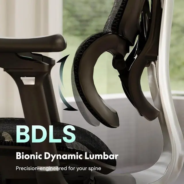 Alt view image 7 of 7 - ErgoX Max Ergonomic Office Chair Black - Aluminum Alloy Frame & Base, 661 lb Capacity, 5D Armrests, 4D Adaptive Lumbar & 4D Headrest 1