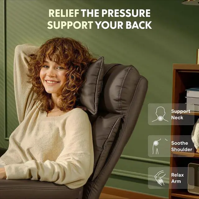 Alt view image 6 of 7 - Oversized Big and Tall Office Chair, 180° Flip Armrests for Pets&Cross Legged, Computer Desk Chair with Footrest, Lounge Chairs for Home Office Gaming Working, ScratchSafe Air Leather, Brown