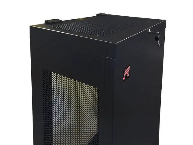 Alt view image 2 of 7 - 6U Vertical Wall Mount Server Rack Cabinet, 19 Inch Network Enclosure, 35" Full-Length Capacity, Mesh Door, Space-Saving Rack for Switches, Routers, Patch Panels
