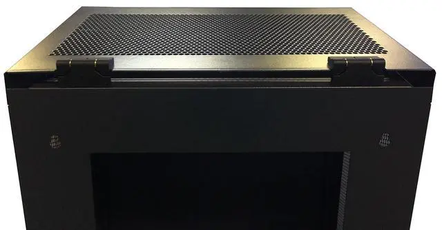 Alt view image 5 of 7 - 6U Vertical Wall Mount Server Rack Cabinet, 19 Inch Network Enclosure, 35" Full-Length Capacity, Mesh Door, Space-Saving Rack for Switches, Routers, Patch Panels