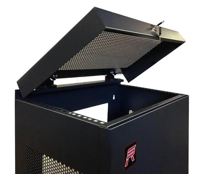 Alt view image 7 of 7 - 6U Vertical Wall Mount Server Rack Cabinet, 19 Inch Network Enclosure, 35" Full-Length Capacity, Mesh Door, Space-Saving Rack for Switches, Routers, Patch Panels
