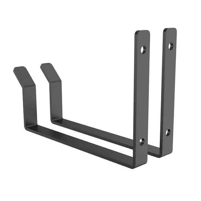 Alt view image 2 of 7 - 2 Pack Add On Storage Utility Hook Accessory for Garage Ceiling Rack, Max Weight Capacity up to 35lbs, Black